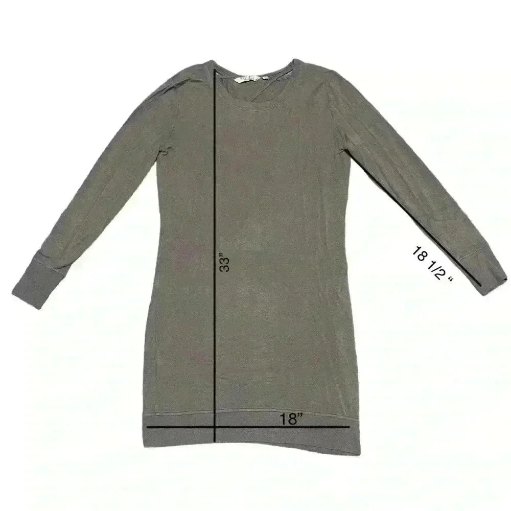 Athleta Nirvana Long Sleeve Open Back Dress Size Small